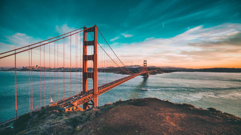 Golden Gate Bridge and San Francisco Bay area wallpaper
