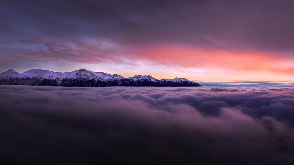 Chugach State Park sunset wallpaper