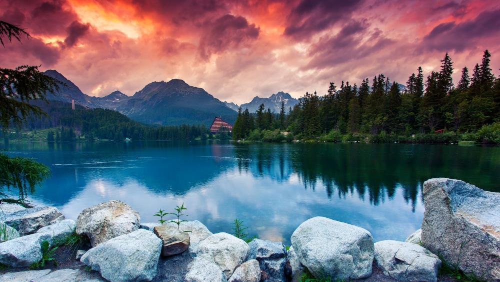 Strbske Pleso in the High Tatras (Slovakia) wallpaper