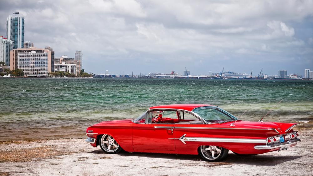 Red Chevrolet Impala wallpaper