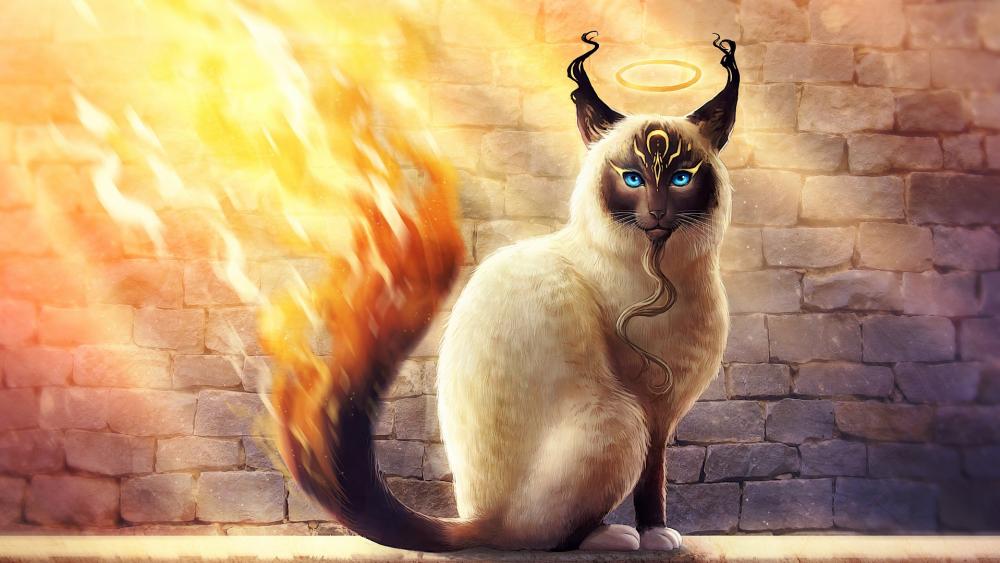 Glory cat wallpaper