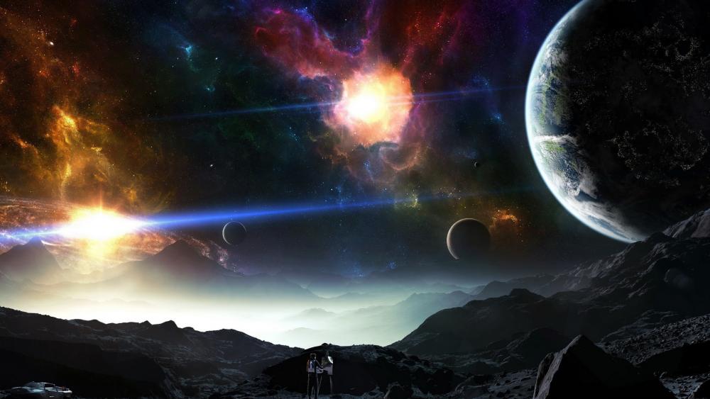 Living in an alien planet wallpaper