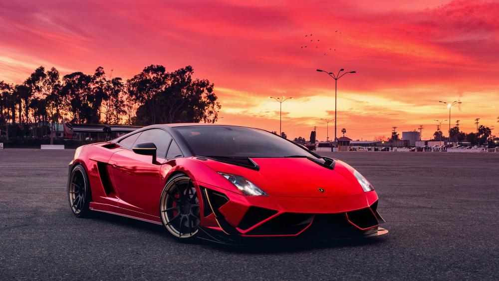 Red Lamborghini Gallardo wallpaper