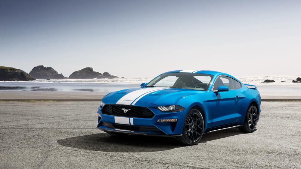 Blue Ford Shelby Mustang wallpaper
