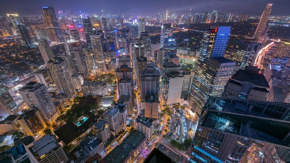Hong Kong citylights wallpaper