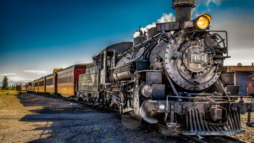 Steam Train Locomotive Is On A Train Tracks Background, Pictures Of Old  Trains, Train, Railway Background Image And Wallpaper for Free Download