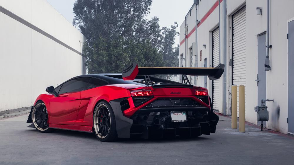 Red Lamborghini Gallardo wallpaper