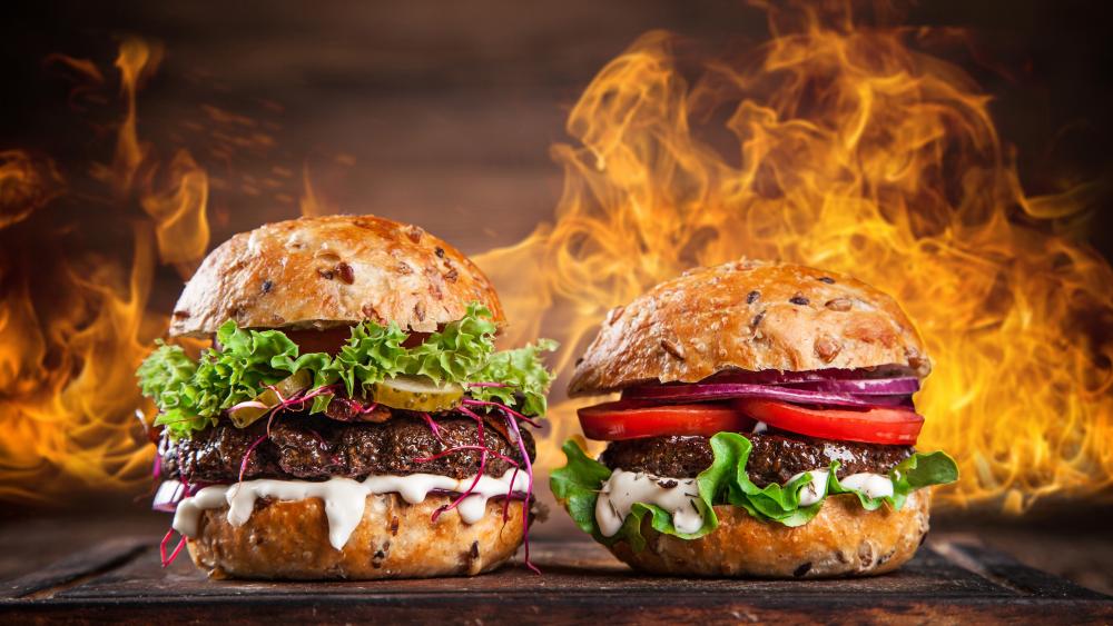 Hamburgers wallpaper