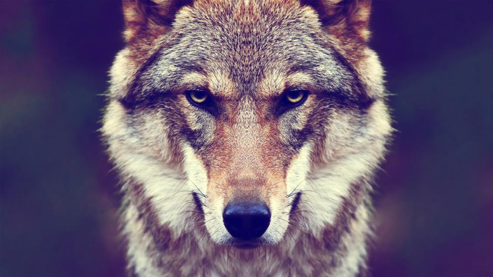 Wolf face wallpaper
