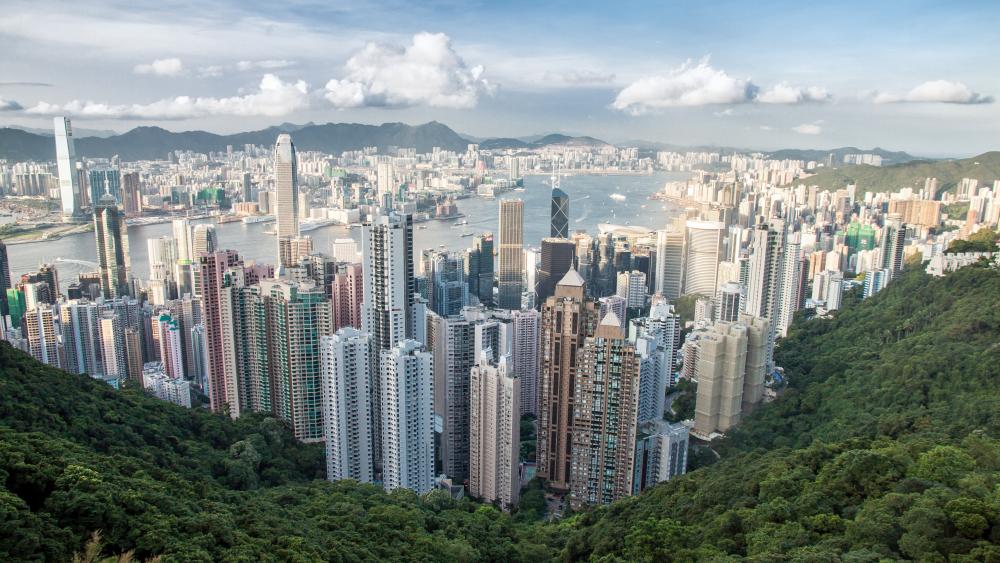 Hong Kong skyline wallpaper