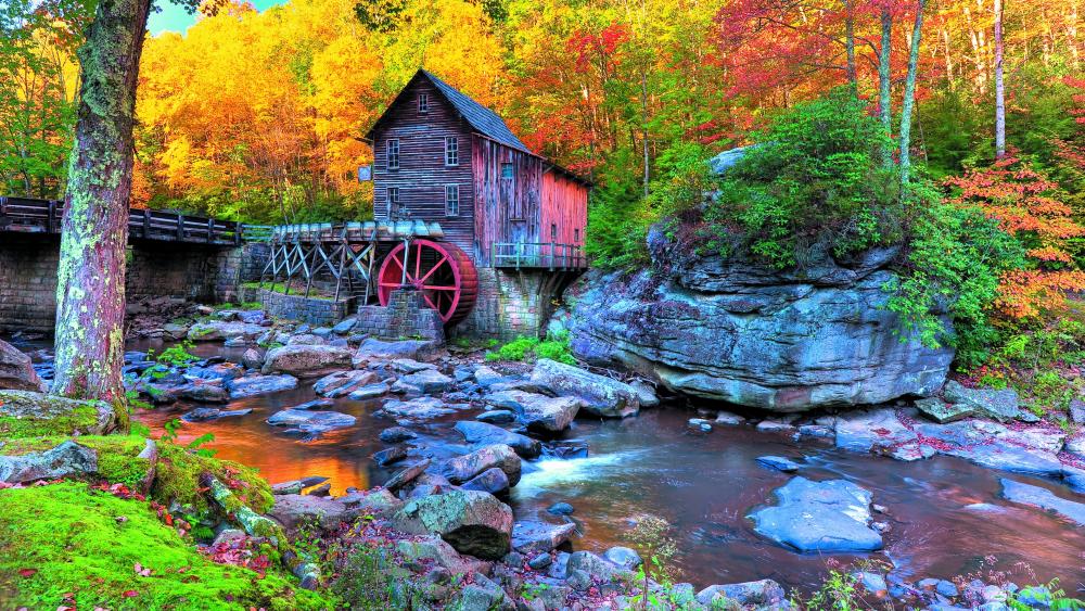 Glade Creek Grist Mill (Babcock State Park) wallpaper