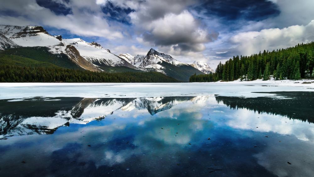 Maligne Lake, Jasper National Park wallpaper
