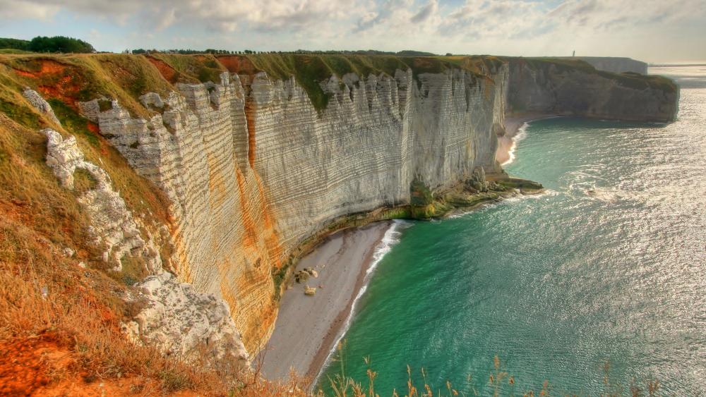 Beachfront of Etretat - backiee