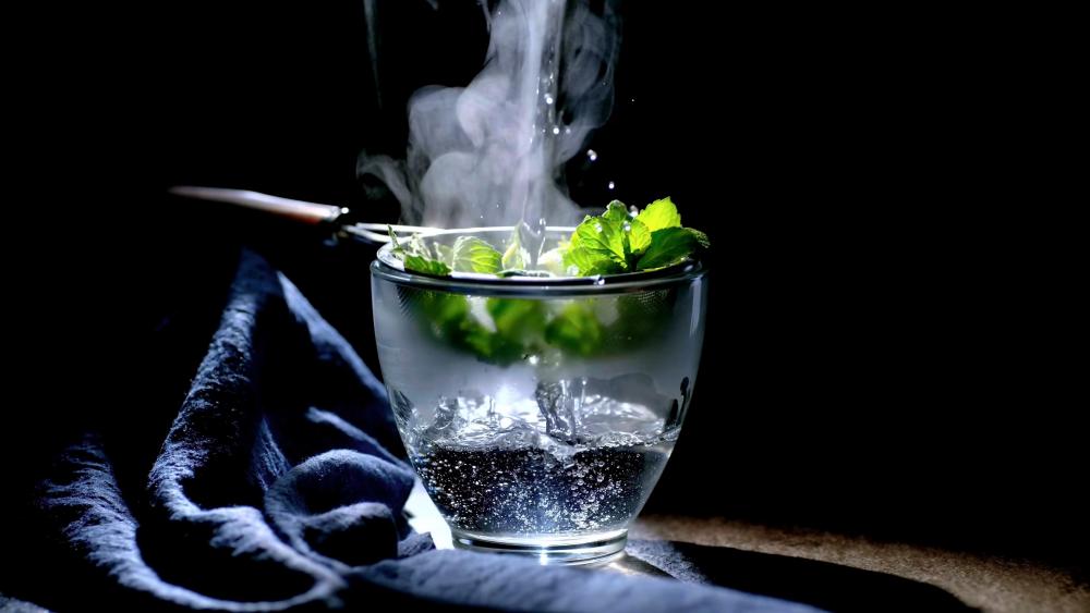 Mint tea wallpaper