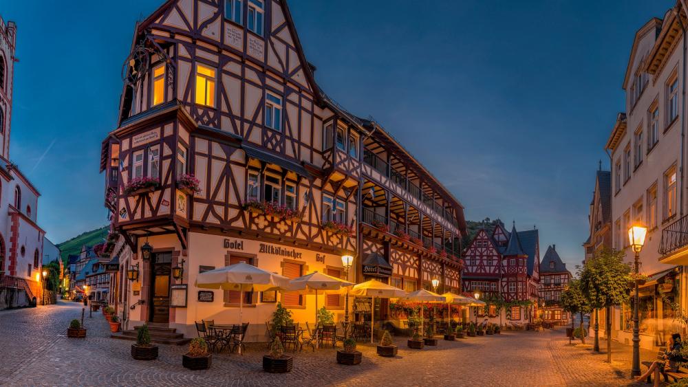 Half-timbered House in Germany wallpaper