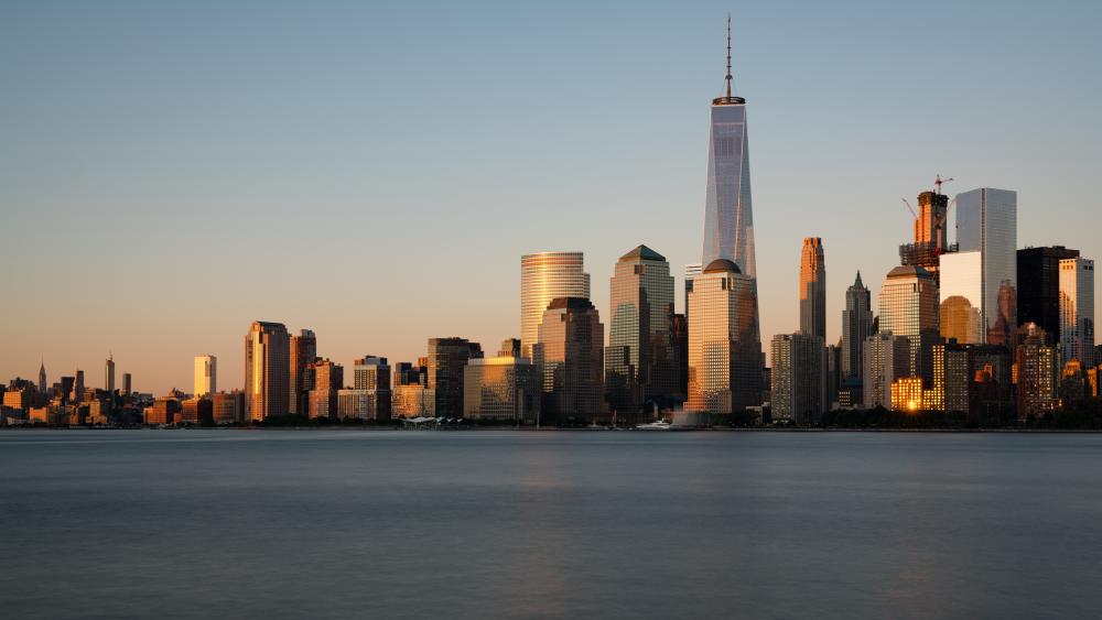 Freedom Tower and Lower Manhattan wallpaper