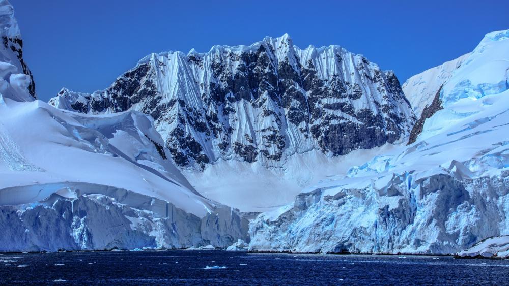 Melting polar ice cap wallpaper