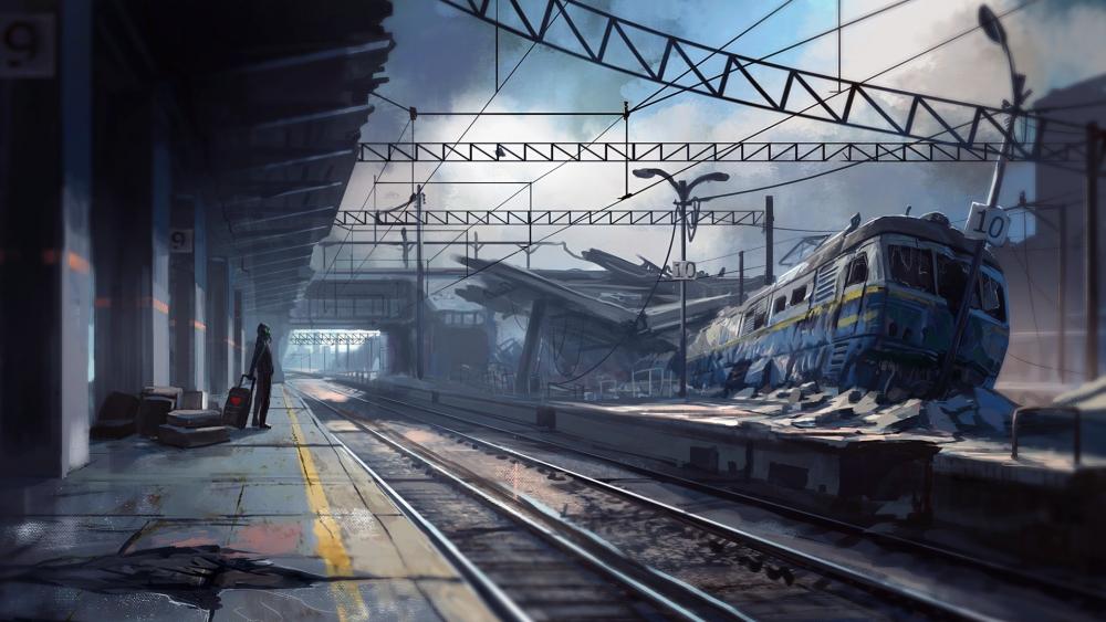 Apocalyptic landscape wallpaper