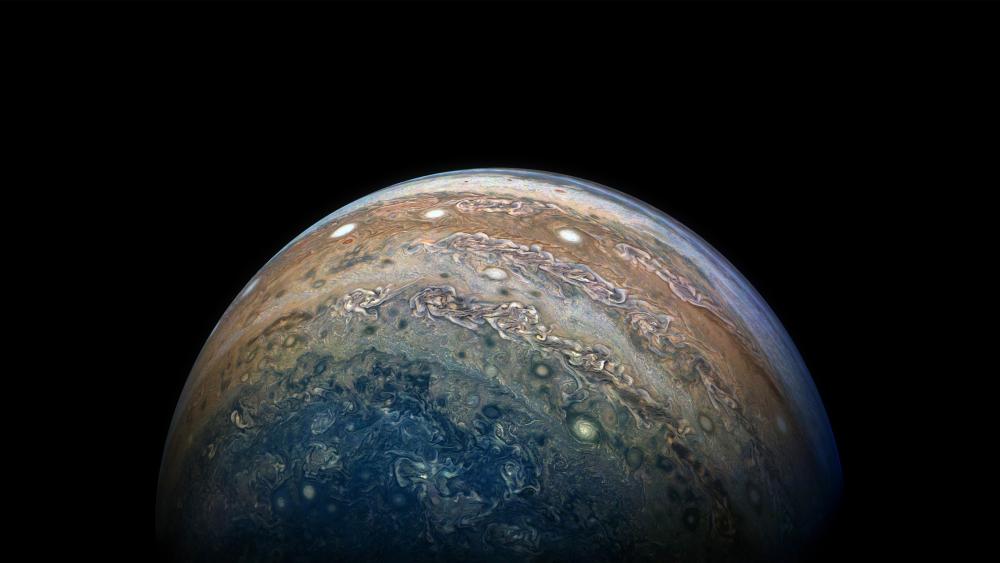 Jupiter Photo - Taken by NASA's Juno Spacecraft wallpaper