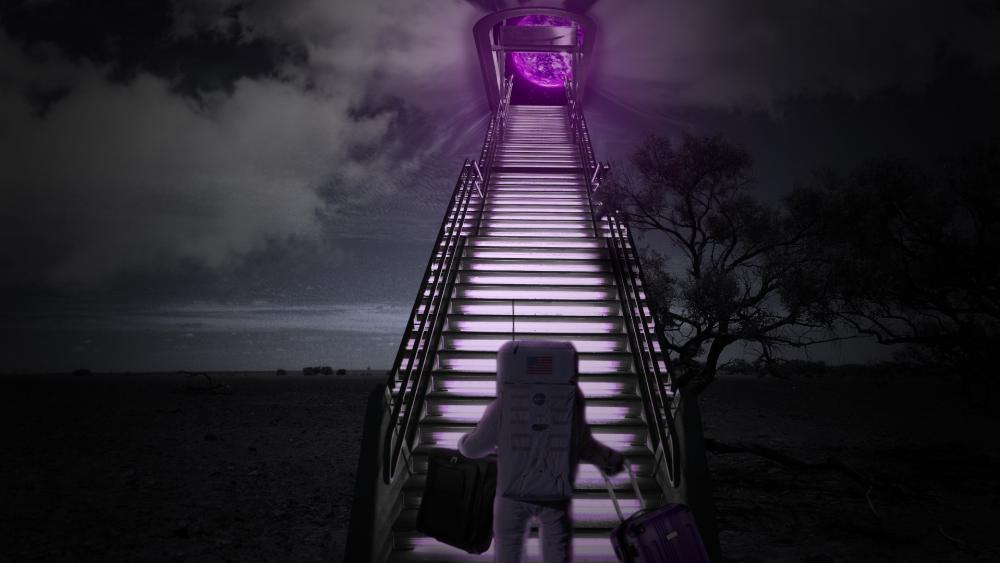 Stairs to a new world wallpaper