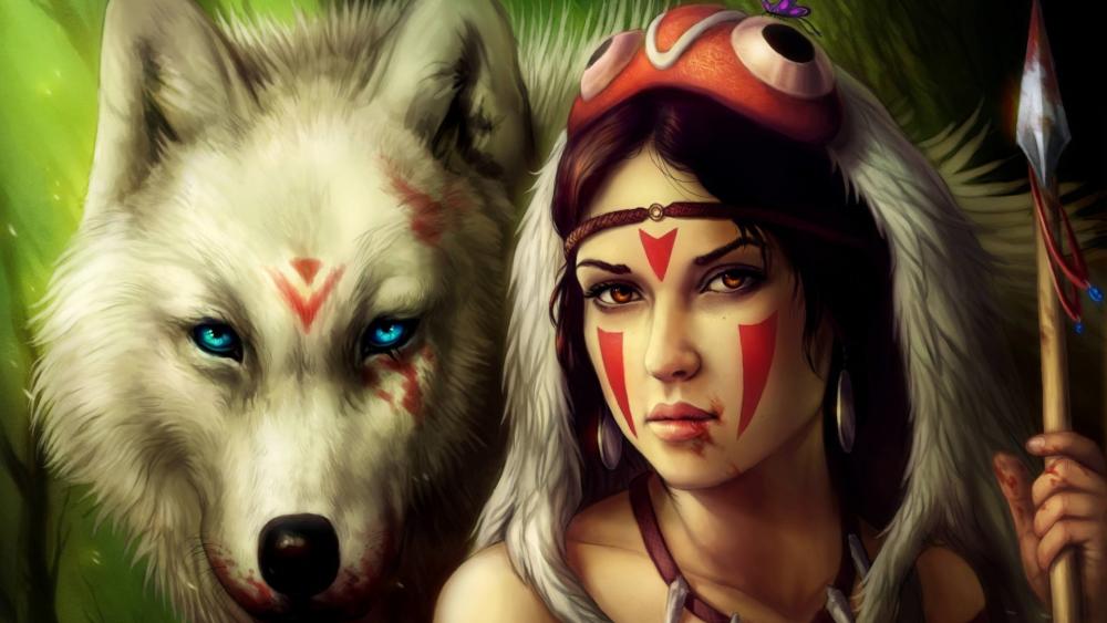 The princess of the wilderness wallpaper