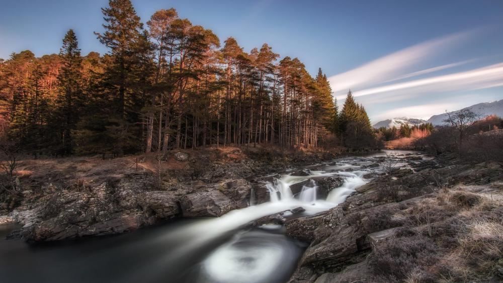 Running Water Of The River Orchy (Scotland) 4K UltraHD  