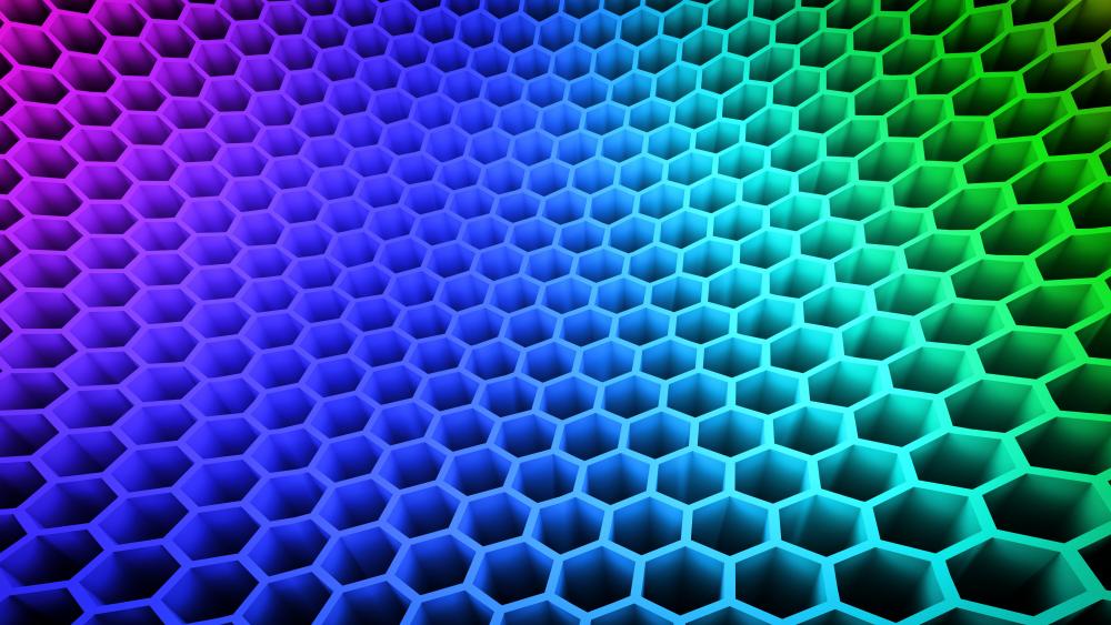 Honeycomb 3D wallpaper