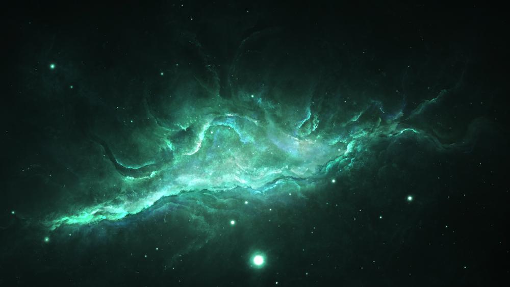 Green Nebula wallpaper