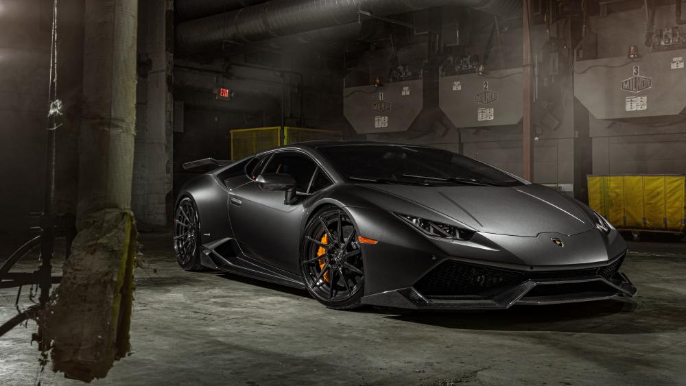 Black Lamborghini Huracan wallpaper - backiee