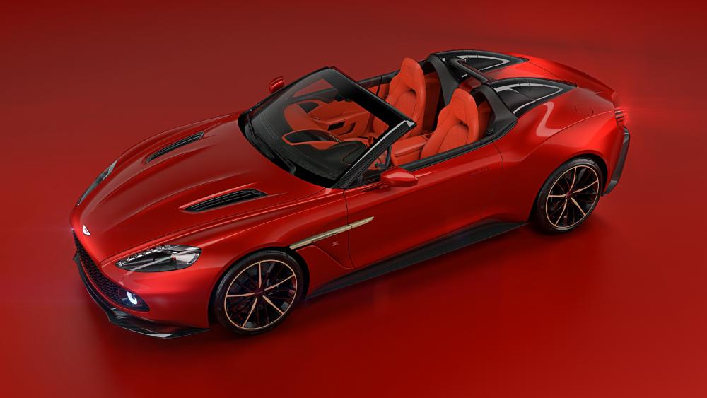 Red Aston Martin Vanquish wallpaper