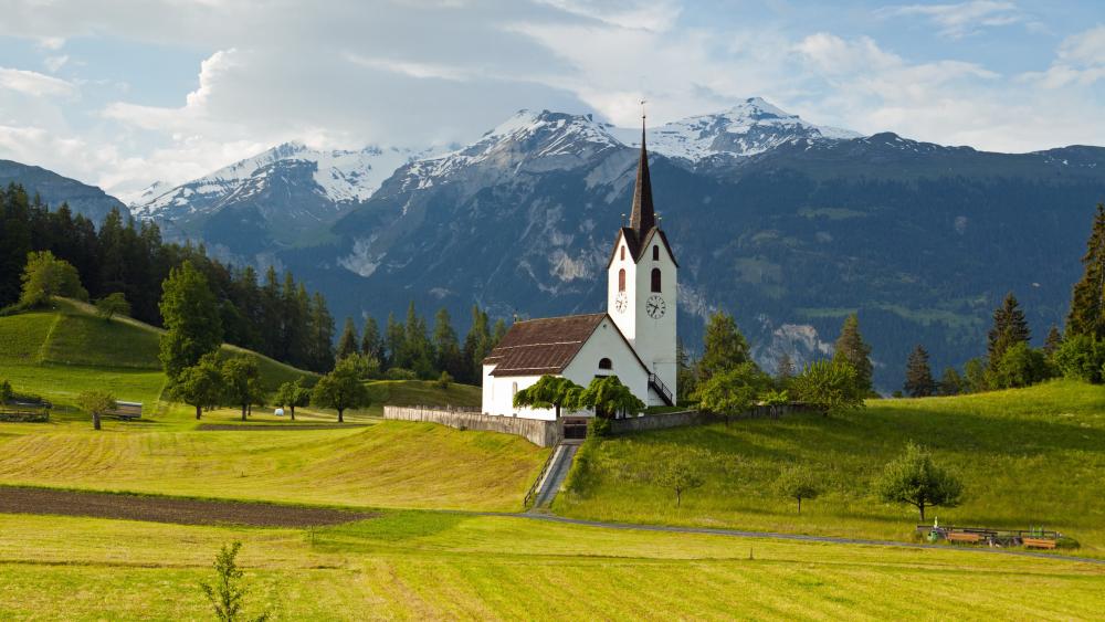 Versam Church (Switzerland) wallpaper