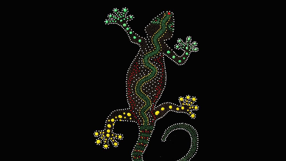 Lizard pattern wallpaper