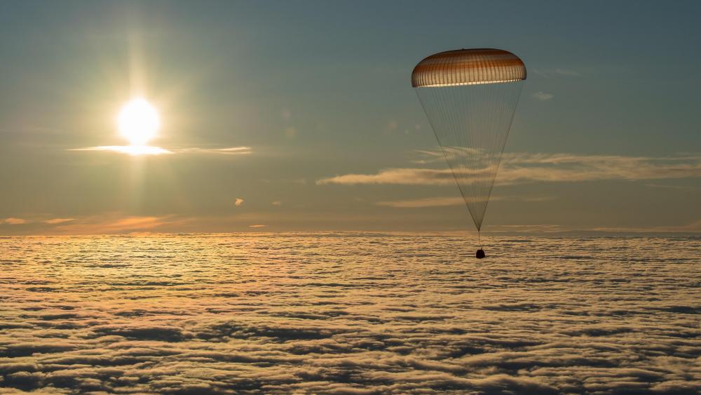 Soyuz With Expedition 54 Trio Aboard Returns to Earth wallpaper