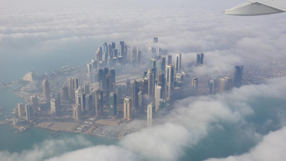 Doha - Aerial photography wallpaper