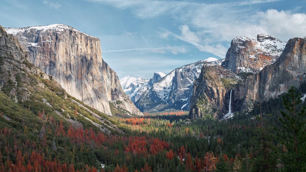 Yosemite Valley Tunnel View wallpaper