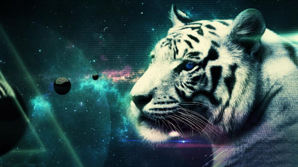 Cool white tiger wallpaper