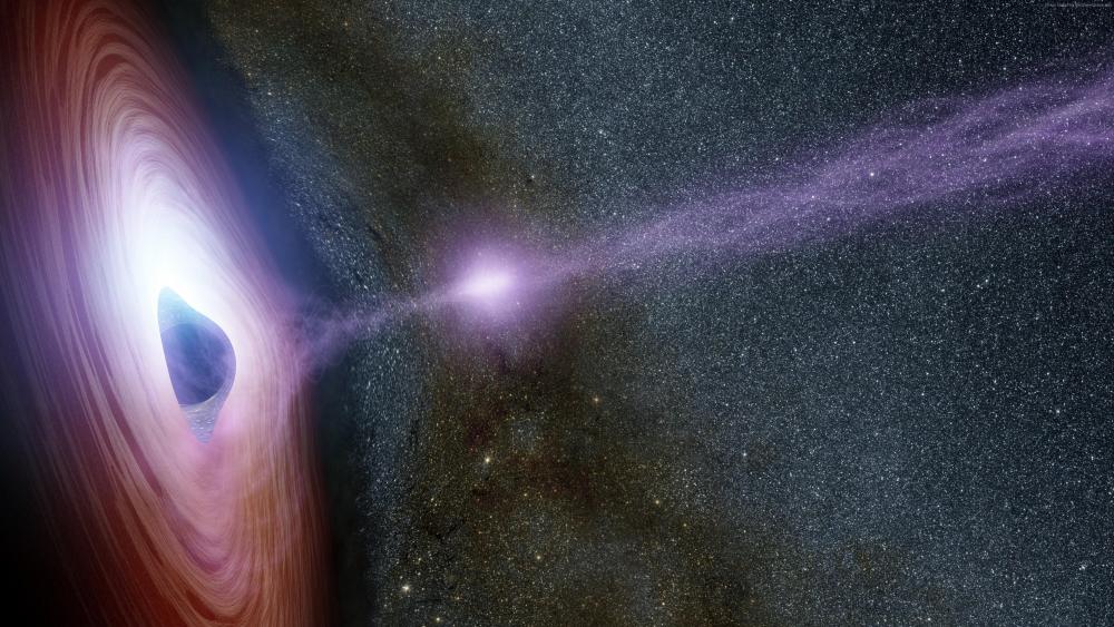 Supermassive black hole wallpaper