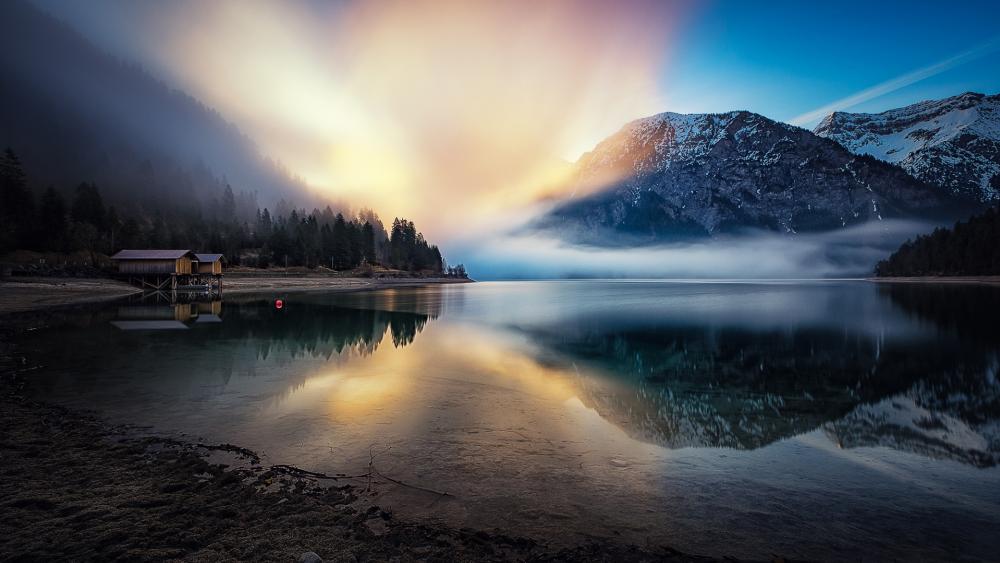 Lake Plansee wallpaper