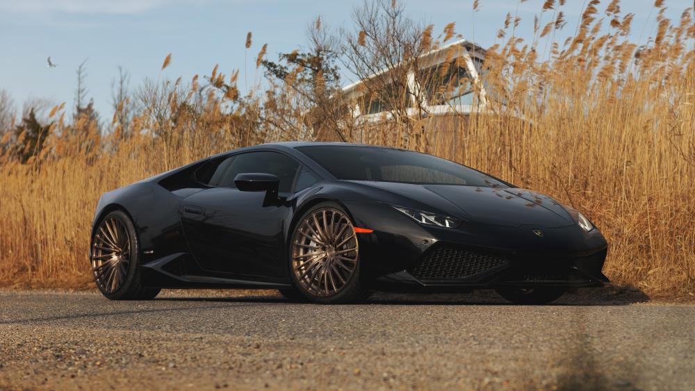 Black Lamborghini Huracan wallpaper - backiee