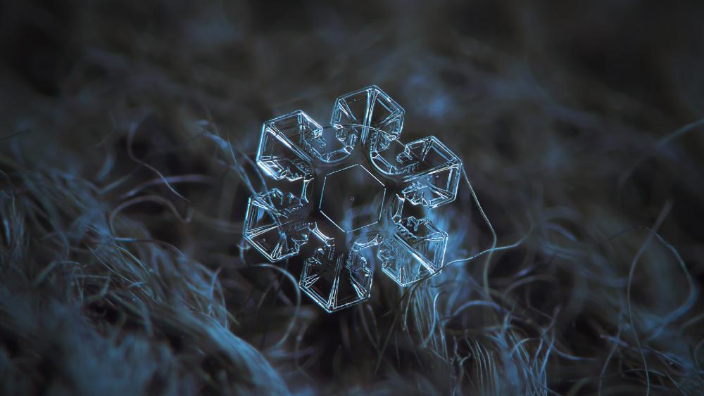 Crystal snowflake wallpaper
