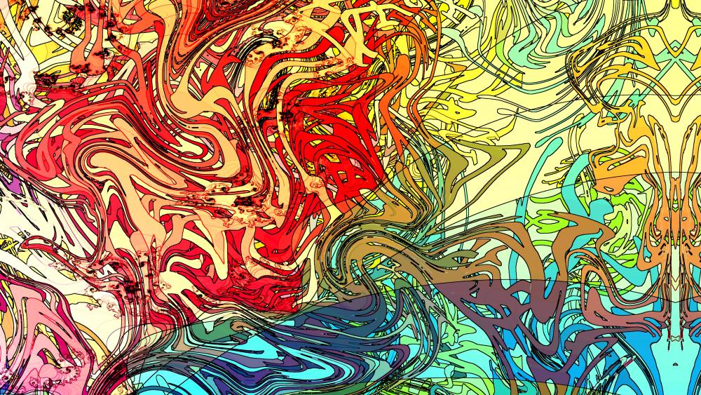Colorful abstraction concept art wallpaper