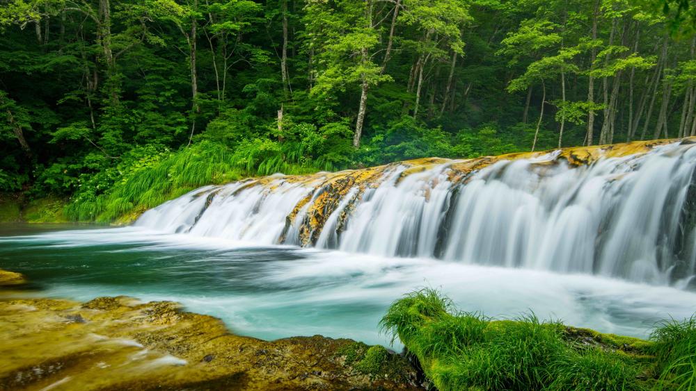 Harmonica waterfall wallpaper