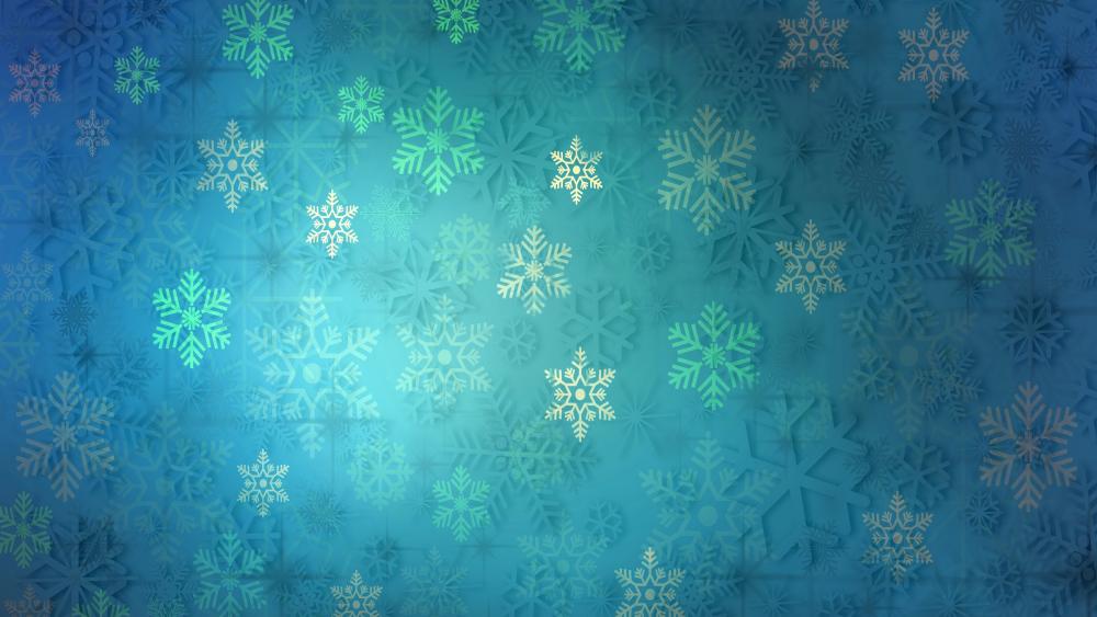 Snowflake pattern wallpaper