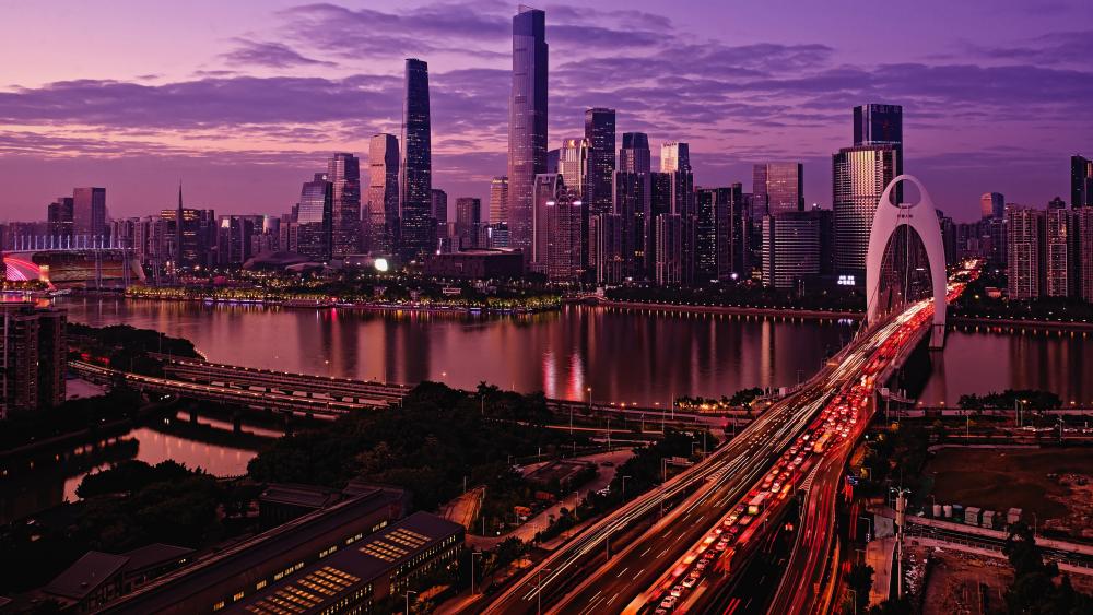 Liede Bridge in Guangzhou wallpaper