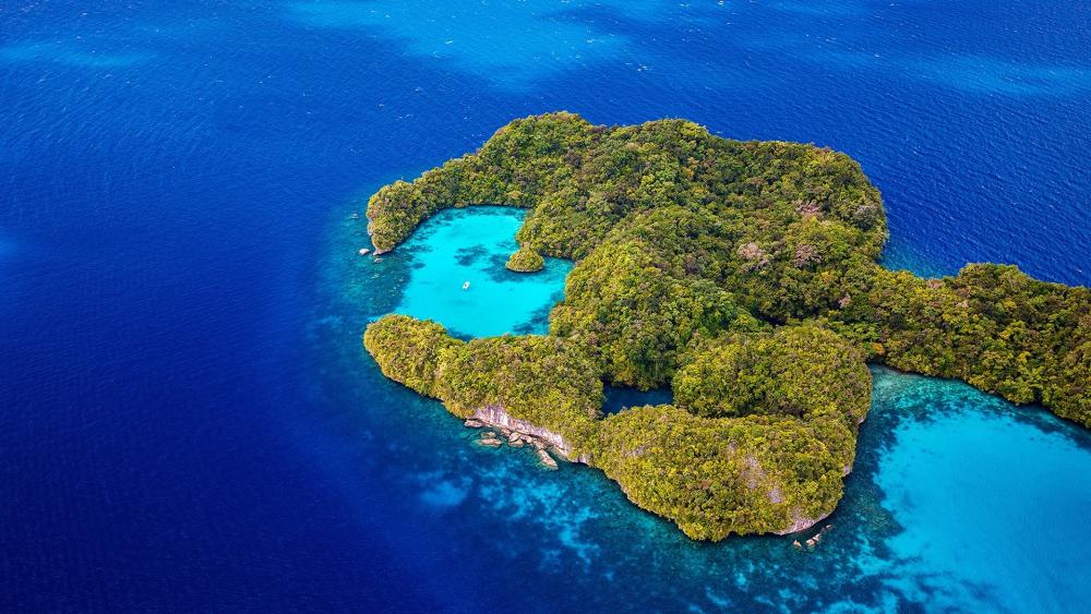 Palau Islands from above wallpaper