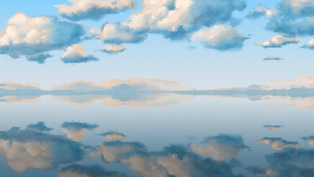 Lake surface wallpaper