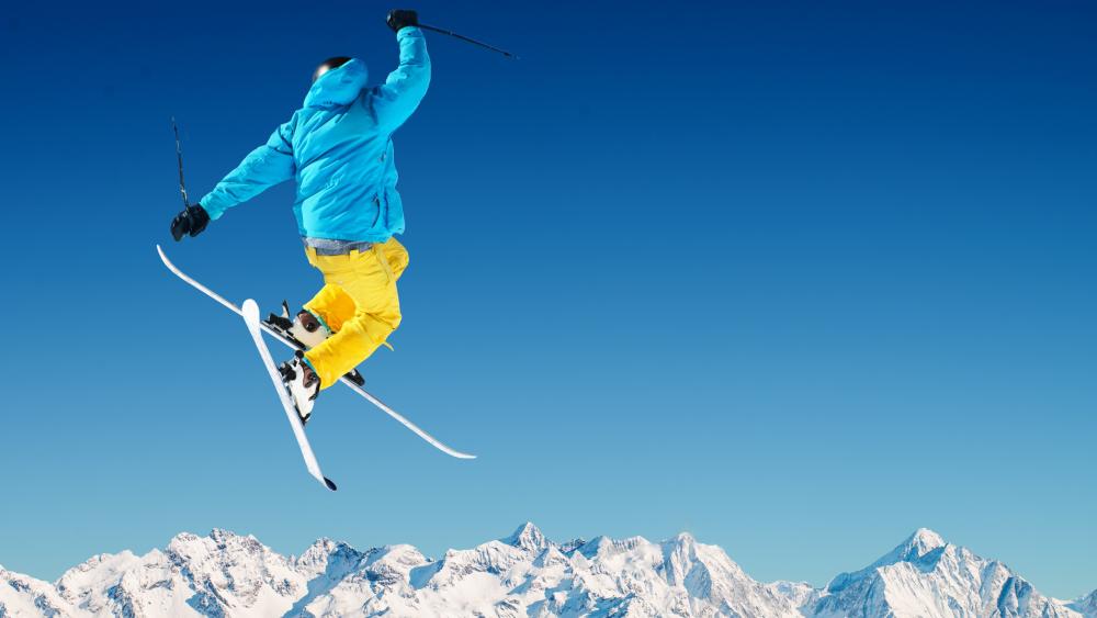 Freestyle skiing wallpaper