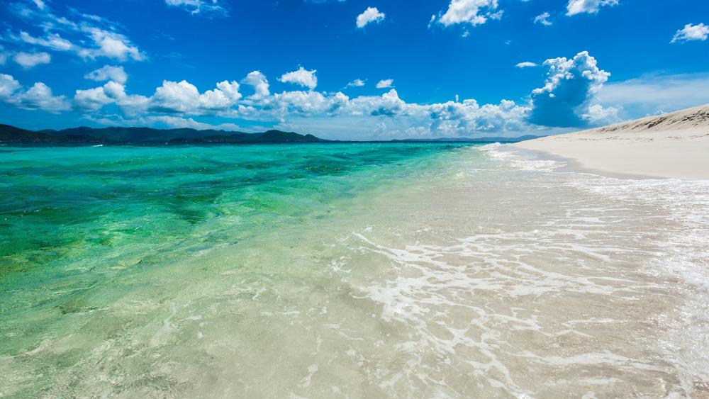 Beautiful beachside in Hawaii wallpaper