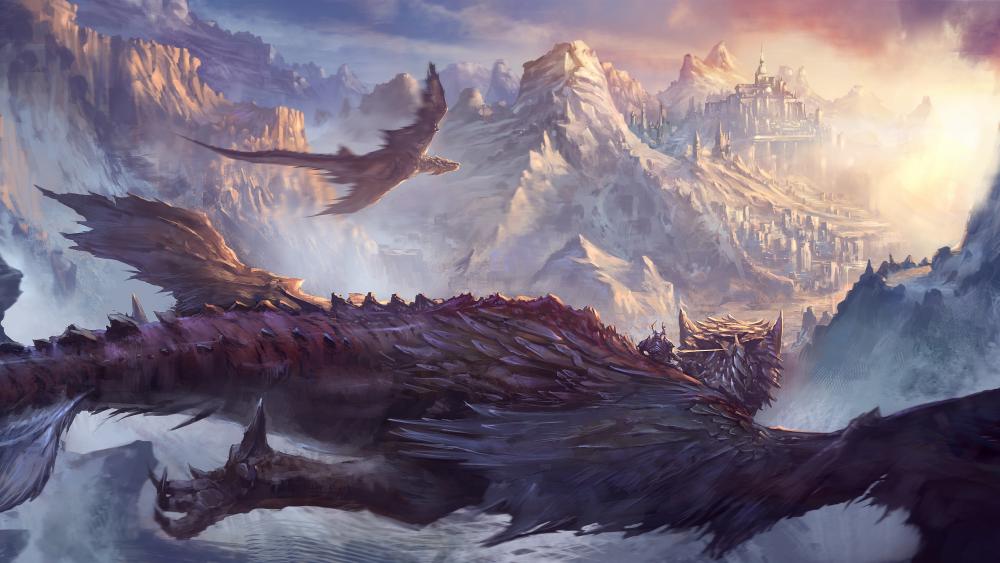 Dragons Digital Art wallpaper