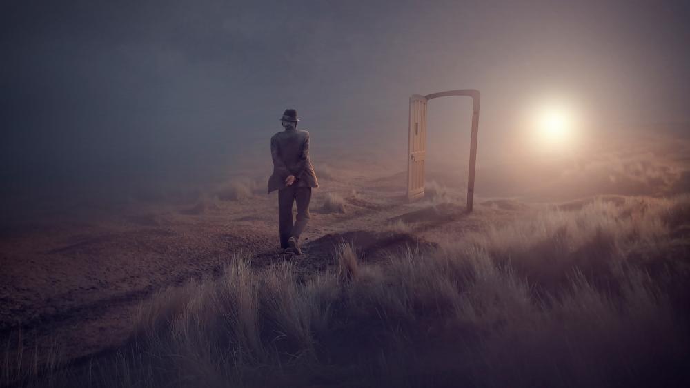 Door to nowhere wallpaper